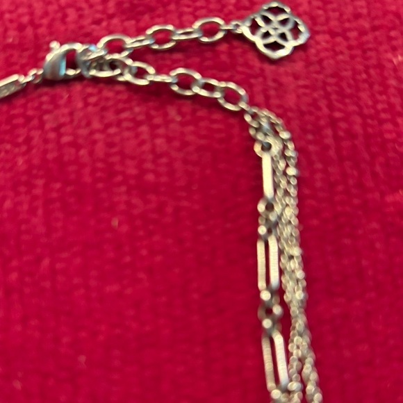 Kendra Scott Silver and Blue Necklace Susanna - Picture 4 of 4